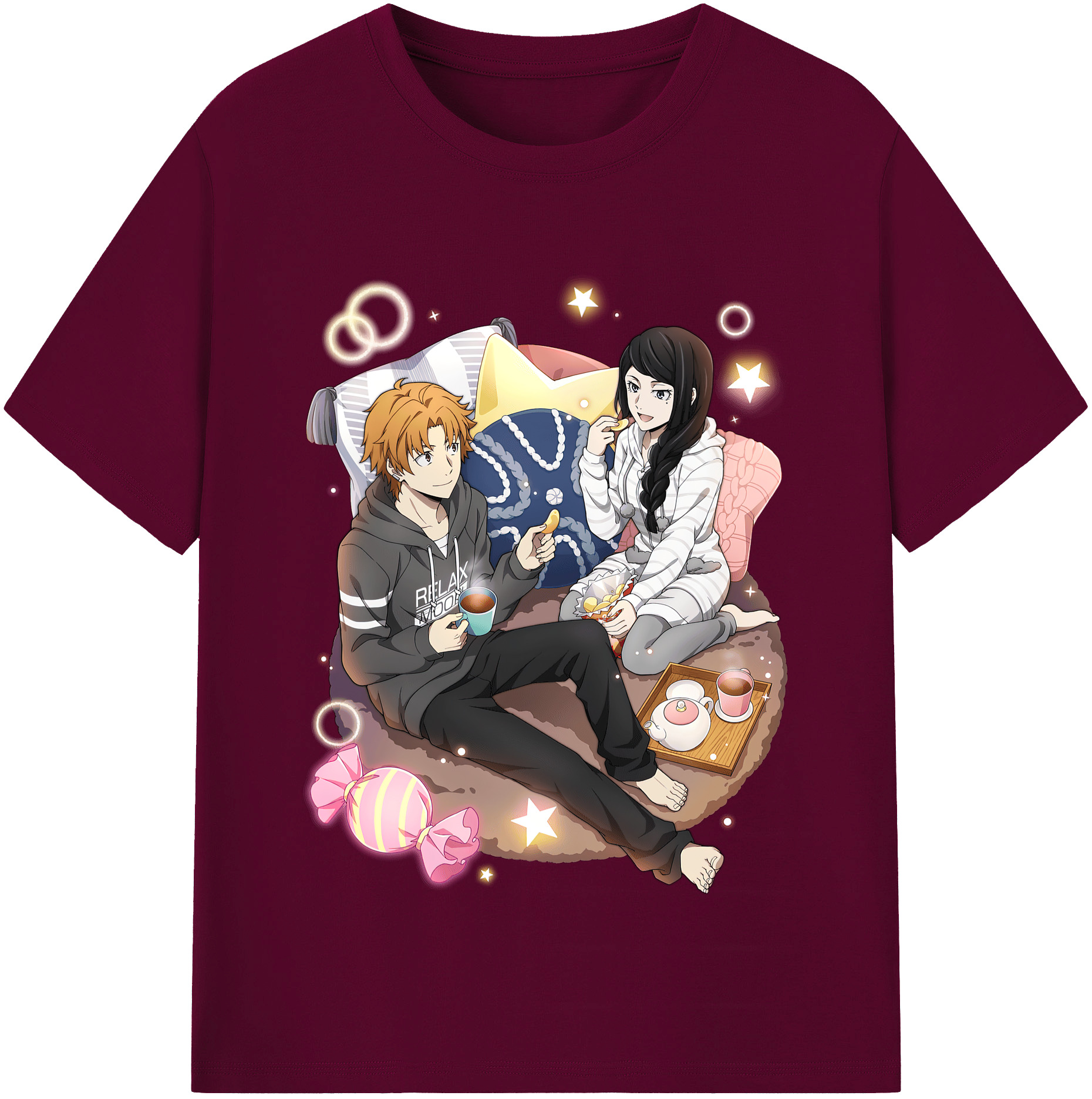 （画像用） 文豪ストレイドッグス Bungo Stray Dogs レディースカジュアルプリントTシャツ（綿100％）